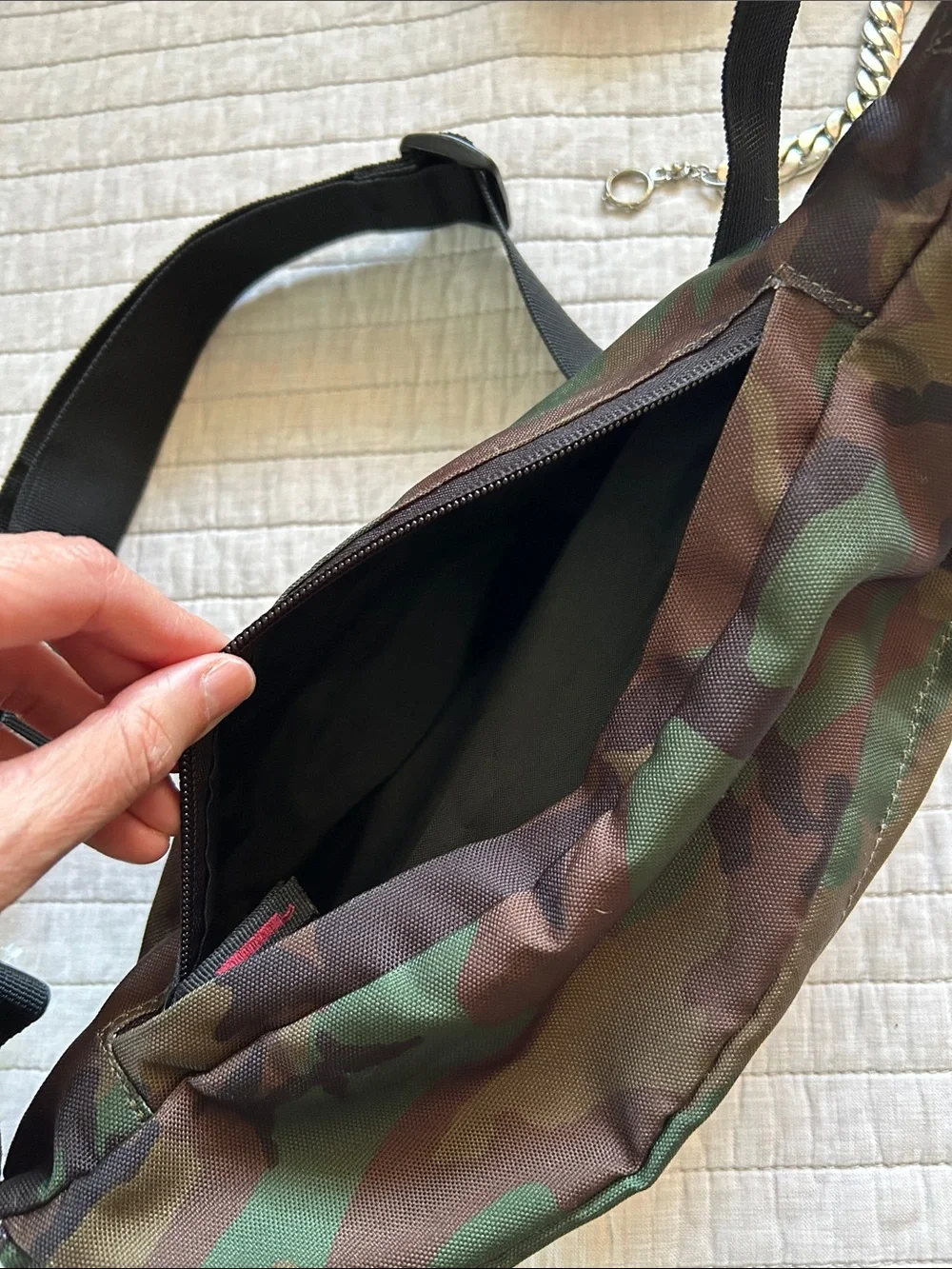 Jordan camo fanny pack, travel, safety streetwear bag unisex